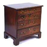 A MID-18TH CENTURY SMALL MAHOGANY CHEST