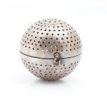 A SPHERICAL POMANDER OR TEA INFUSER