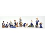 TEN ROYAL COPENHAGEN FIGURES OF CHILDREN (10)