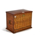 AN EARLY 20TH CENTURY OAK STATIONERY BOX