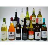 12 BOTTLES WHITE WINE (MIXED ORIGIN)