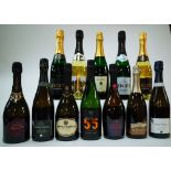 12 BOTTLES SPARKLING WINE (MIXED ORIGIN)