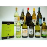 10 BOTTLES AND BOX ITALIAN WHITE WINE