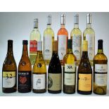 12 BOTTLES AMERICAN AND MEXICAN WHITE WINE