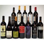 12 BOTTLES AMERICAN AND MEXICAN RED WINE