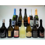 12 BOTTLES ITALIAN AND SPANISH SPARKLING WINE