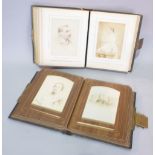 TWO VICTORIAN PHOTOGRAPH ALBUMS