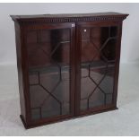 A GEORGE III MAHOGANY BOOKCASE