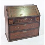 AN 18TH CENTURY OAK BUREAU