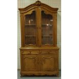 A VICTORIAN STYLE PINE FLOORSTANDING BOOKCASE