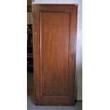 AN EARLY 20TH CENTURY SOLID MAHOGANY BANK DOOR