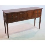 A MODERN DUTCH STYLE MAHOGANY SIDEBOARD