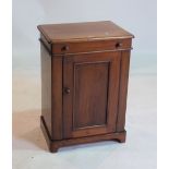 A LATE VICTORIAN MAHOGANY LIFT TOP WASH STAND