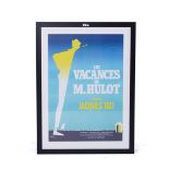 A FRENCH FILM POSTER: LES VACANCES DE M.HULOT