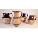 ‘ROYAL DOULTON’ A GROUP OF FOUR 19TH CENTURY JUGS