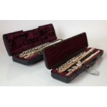 TWO MODERN CASED FLUTES ONE "BUFFET" AND ONE "YAMAHA" (3)