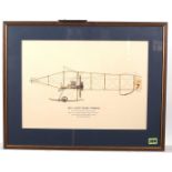 A SET OF SIX COLOUR PRINTS OF EARLY AIRCRAFT (6)