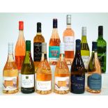 12 BOTTLES FRENCH WHITE AND ROSÉ WINE