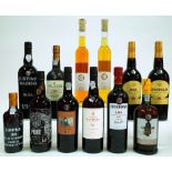 12 BOTTLES SPANISH AND PORTUGUESE PORT AND FORTIFIED WINE