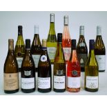 12 BOTTLES FRENCH WHITE AND ROSÉ WINE