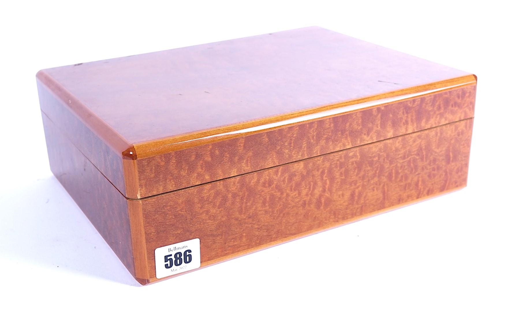 DUNHILL; A SATINWOOD VENEERED HUMIDOR - Image 3 of 8