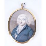 A PORTRAIT MINIATURE OF A GENTLEMAN