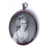 SAMUEL SHELLEY: A PORTRAIT MINIATURE OF A YOUNG LADY