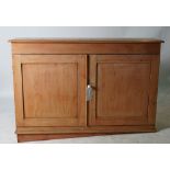 AN EARLY 20TH CENTURY PINE SIDE CABINET