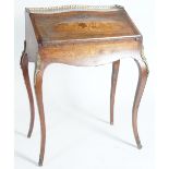 A 19TH CENTURY FRENCH ROSEWOOD LADY'S BUREAU