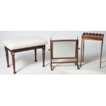 A 19TH CENTURY MAHOGANY SWING FRAME MIRROR (3)