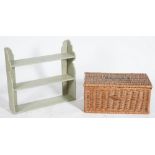 ‘FORTNUM & MASON’ A MODERN WICKER BASKET (2)