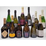 11 BOTTLES ITALIAN AND 1 GERMAN SPARKLING WINE