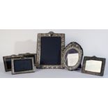 SIX SILVER MOUNTED PHOTOGRAPH FRAMES (6)