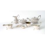 A GROUP OF SILVER, FOREIGN AND PLATED WARES (8)