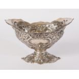 A VICTORIAN SILVER FRUIT BASKET