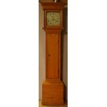 WILLIAM SAUNDERS WALLINGFORD, A 19TH CENTURY PINE 30 HOUR LONGCASE CLOCK