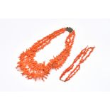 WITHDRAWN TWO BRANCH CORAL NECKLACES (2)