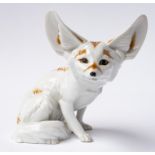 AN AUGARTEN, AUSTRIA, PORCELAIN MODEL OF A FENNEC FOX