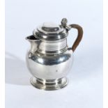 WITHDRAWN A GEORGE IV SILVER HINGE LIDDED JUG