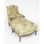 A LOUIS XV STYLE GREY PAINTED DUCHESSE BRISEE (2)