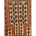 A BELUCHE STYLE PRAYER RUG