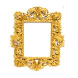 A 19TH CENTURY FLORENTINE GILT FRAMED MIRROR/PICTURE FRAME