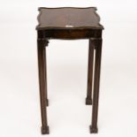 A 19TH CENTURY MAHOGANY URN/KETTLE STAND