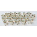 AN UNUSUAL SET OF TWENTY THREE LIMOGES PORCELAIN COFFEE CANS AND ANOTHER (24)