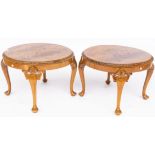 A PAIR OF GEORGE II STYLE MAHOGANY OCCASIONAL TABLES (2)