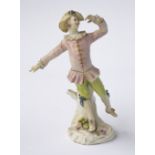 A DERBY FIGURE OF A DANCER