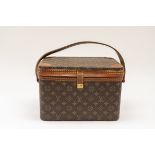 LOUIS VUITTON - A MONOGRAM TRAVEL MAKE-UP CASE AND A JEWELLERY BAG (2)