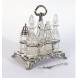 A VICTORIAN SILVER CRUET STAND