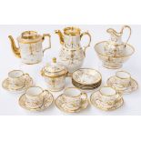 A PARIS PORCELAIN PART TEA AND COFFEE SERVICE (25)