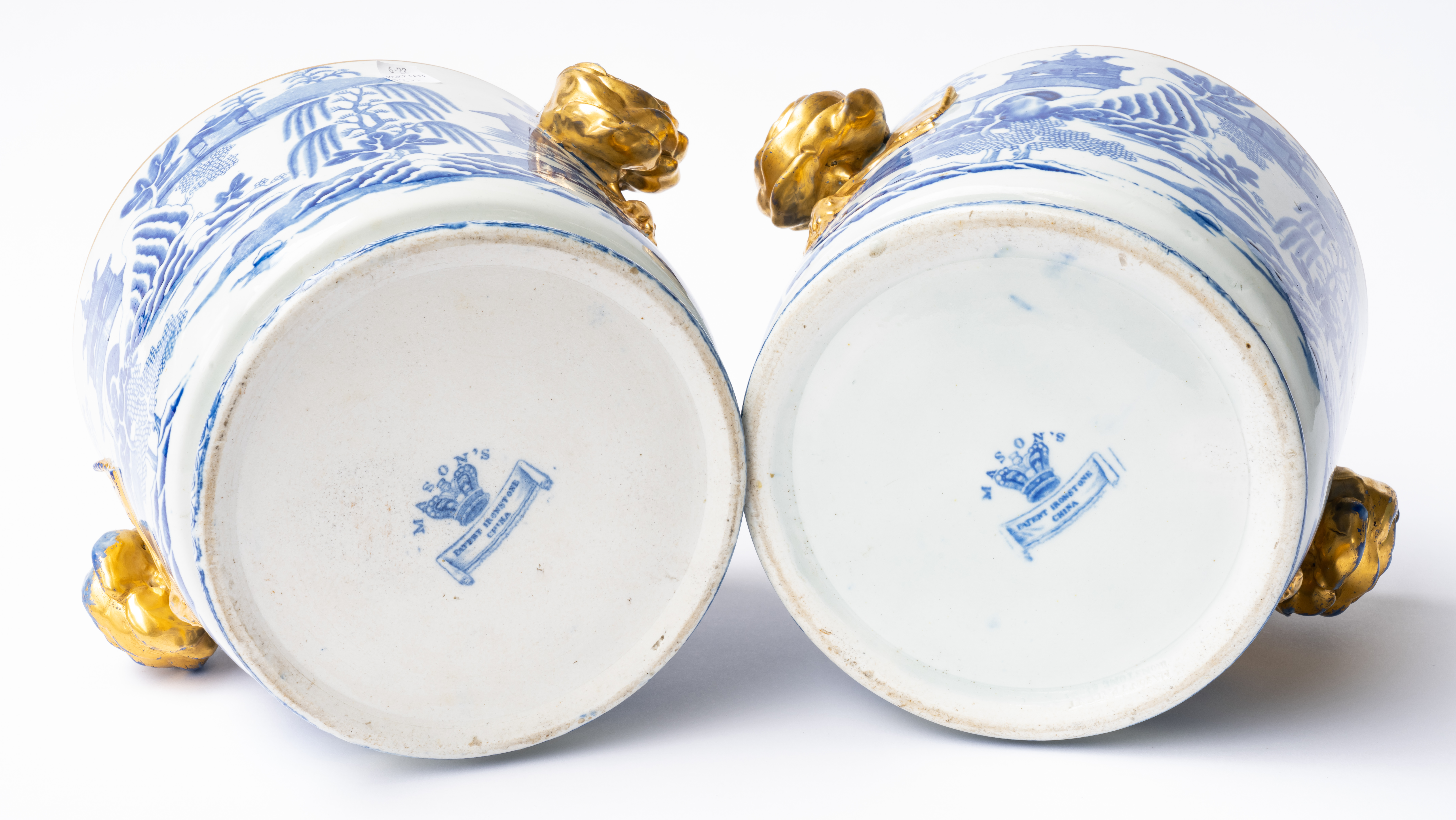 AN UNUSUAL PAIR OF MASON'S IRONSTONE WINE COOLERS OR JARDINIERES (2) - Image 5 of 6